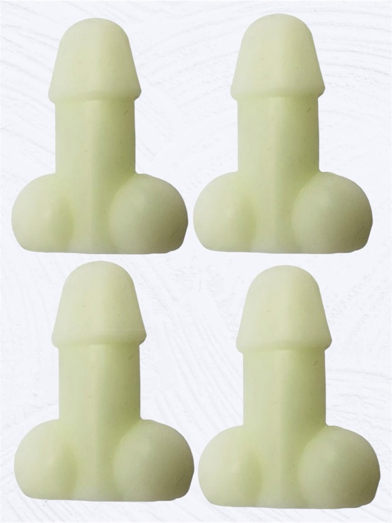 Other - Tire Valve Stem Dick Caps- Glow In The Dark White